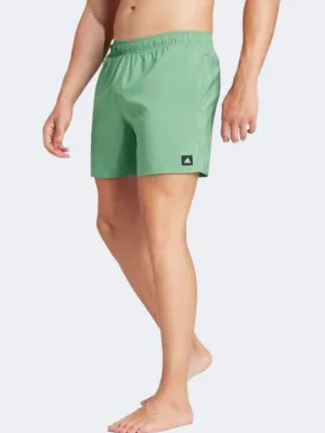 Adidas Solid Clx Men Swim Swim Short Preloved Green/White