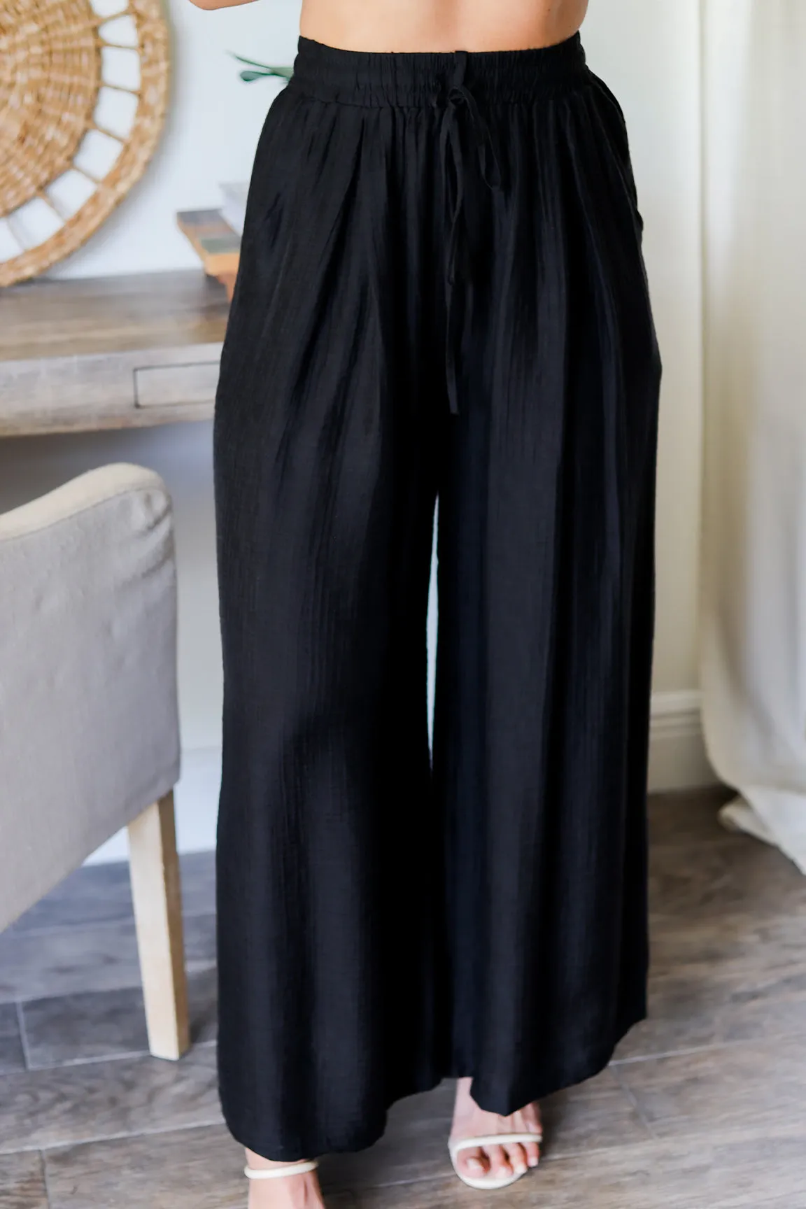 Aubree Top & Pant Set- Black