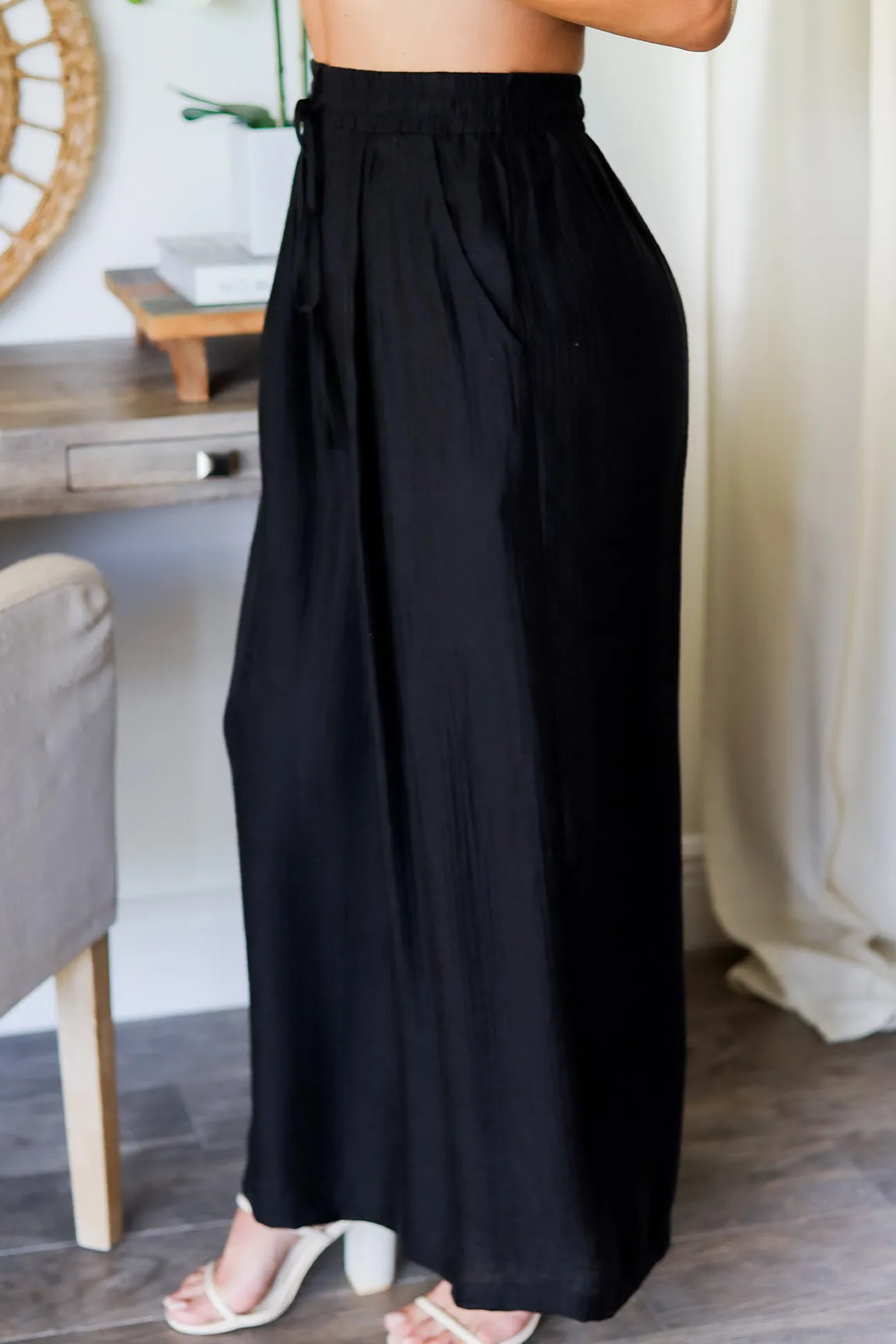 Aubree Top & Pant Set- Black