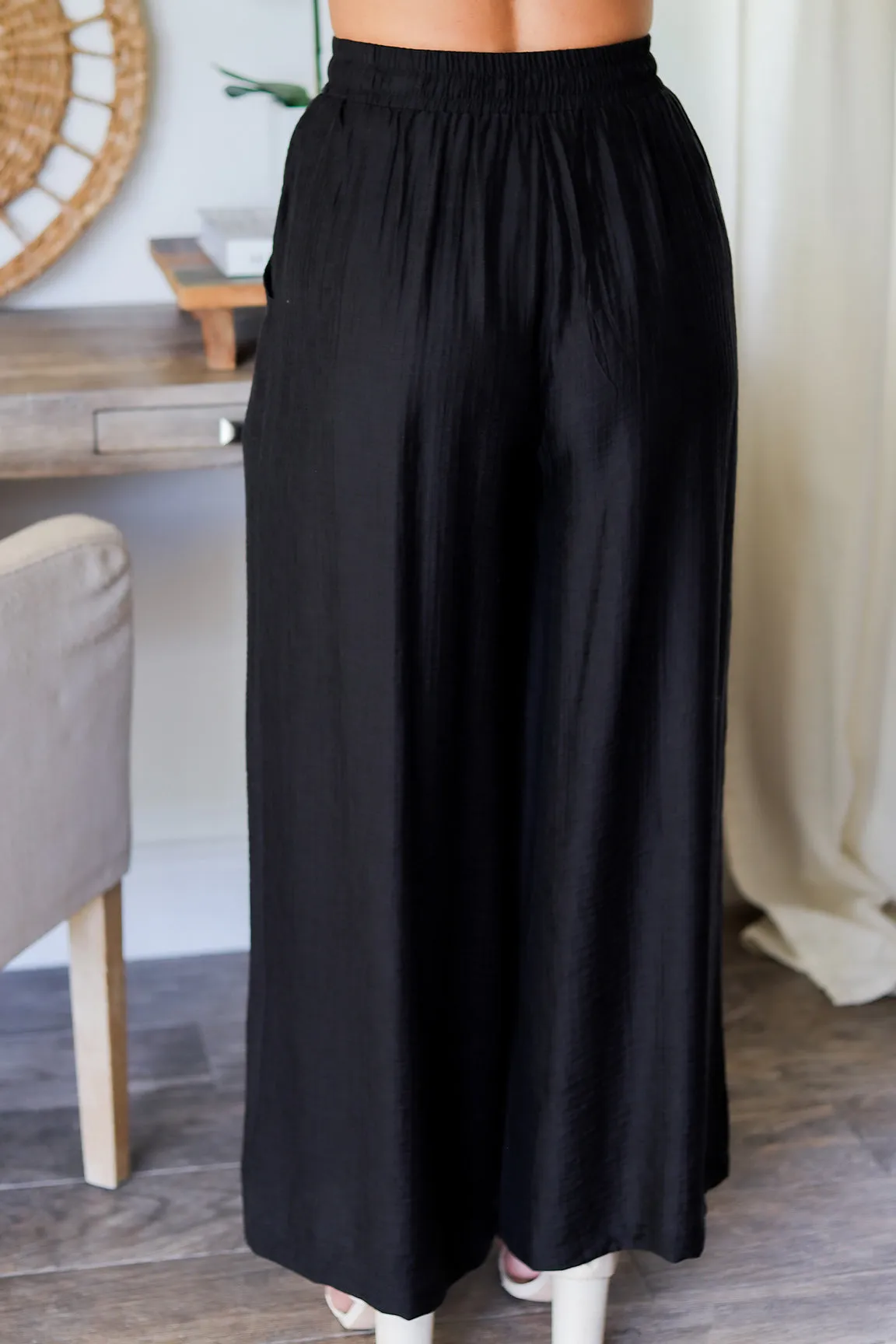 Aubree Top & Pant Set- Black