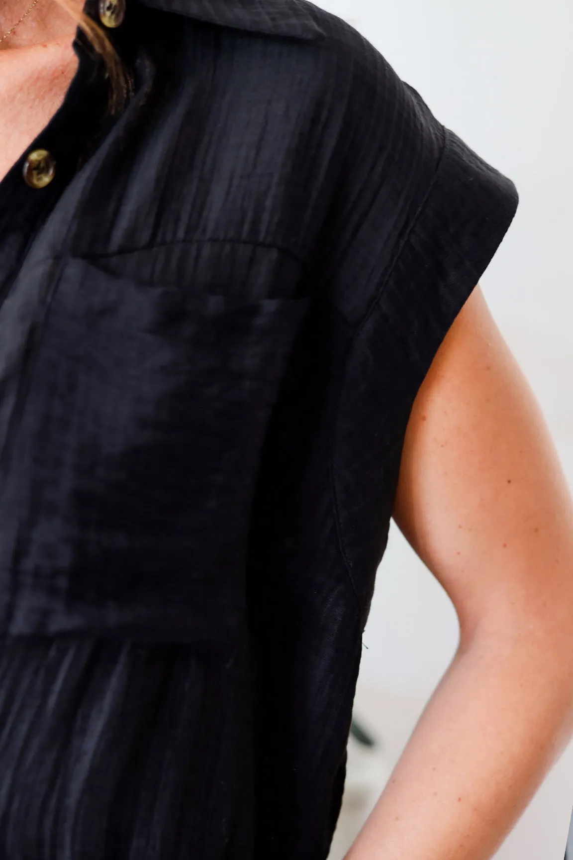 Aubree Top & Pant Set- Black