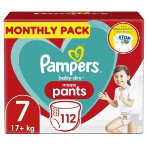 Baby Nappy Pants Size 7 (17  kg/37.5 Lb),  112 Nappies