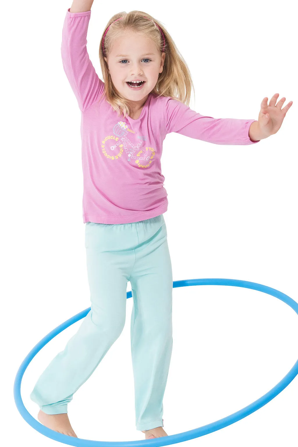 Bamboo yoga Pants - Pale aqua