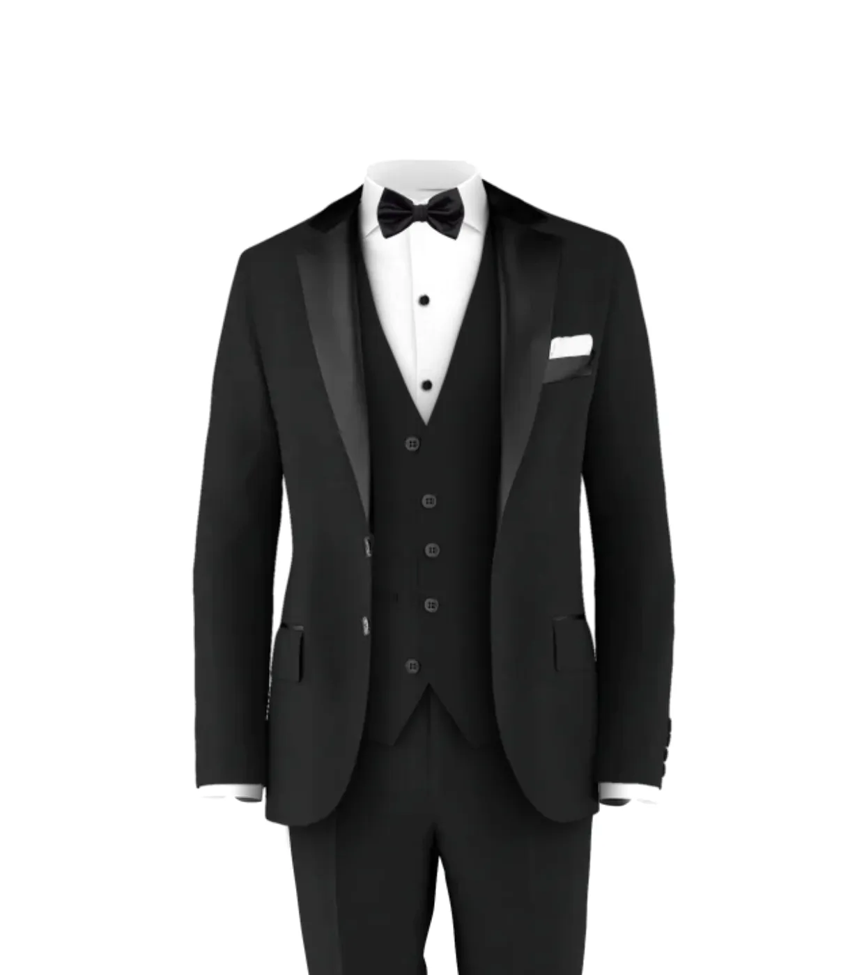 Black Tuxedo Suit Black Tie