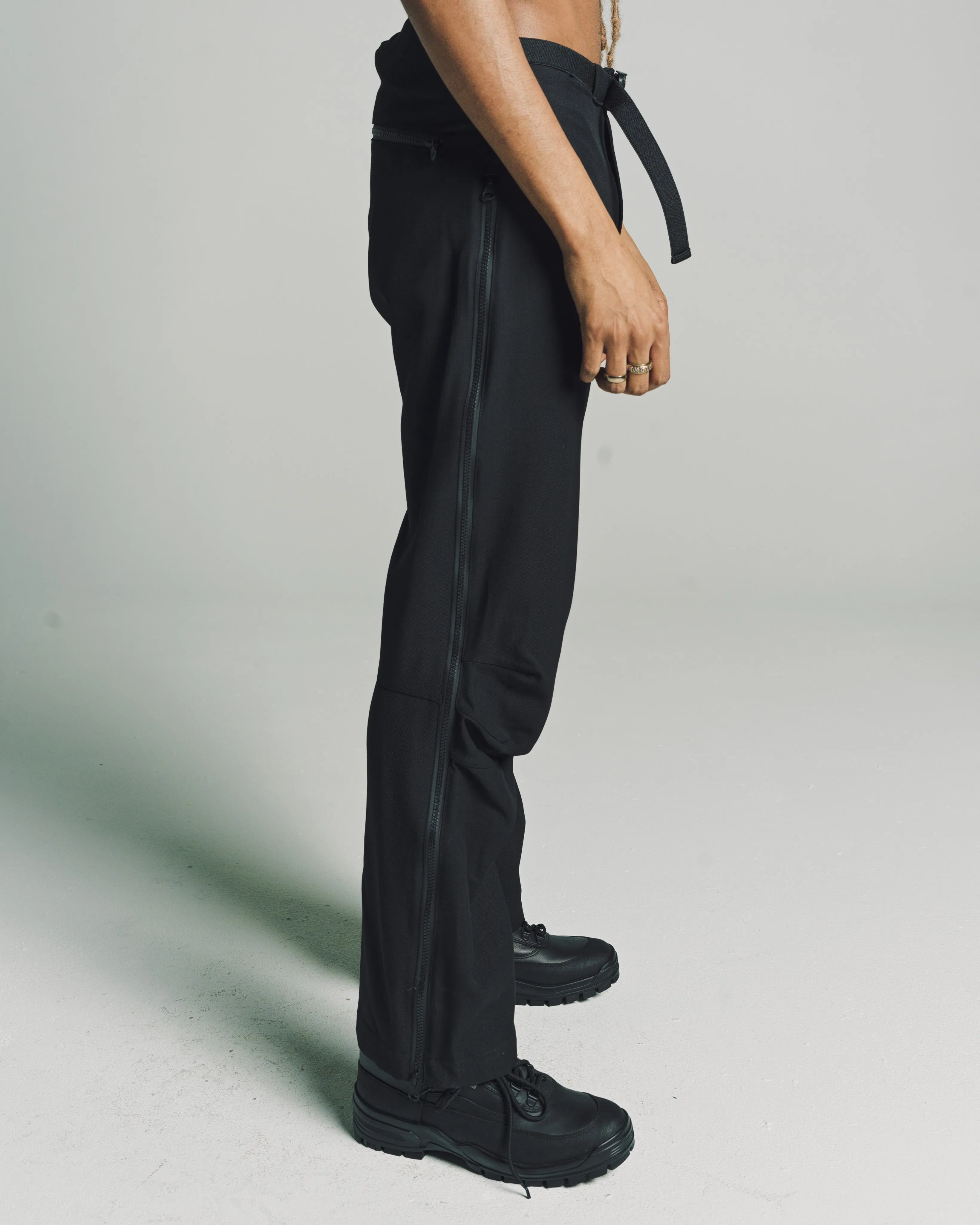 Black Wool Titanus™ Twill Hard Arc Pants