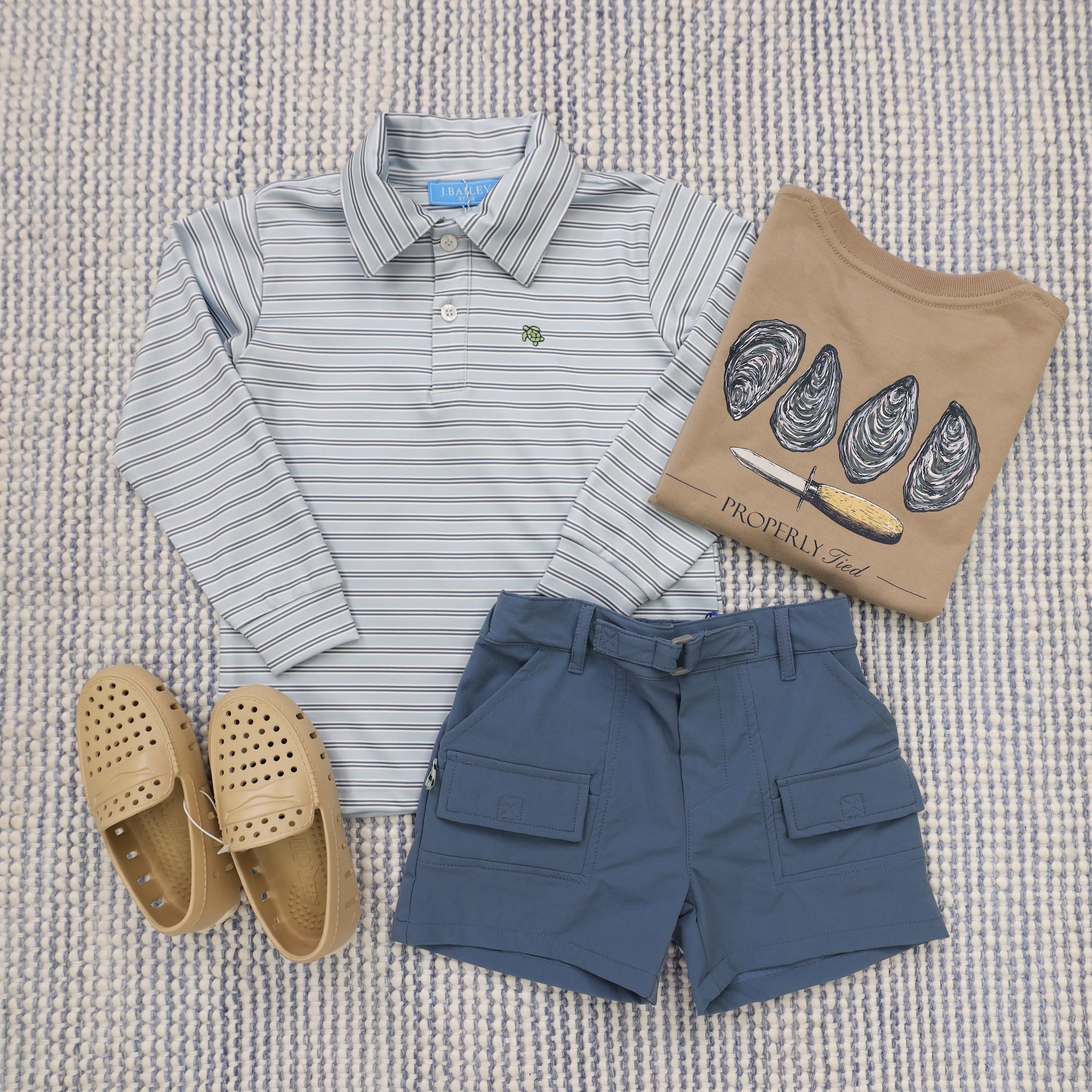 Boy's Inshore Performance Short- Bluefin