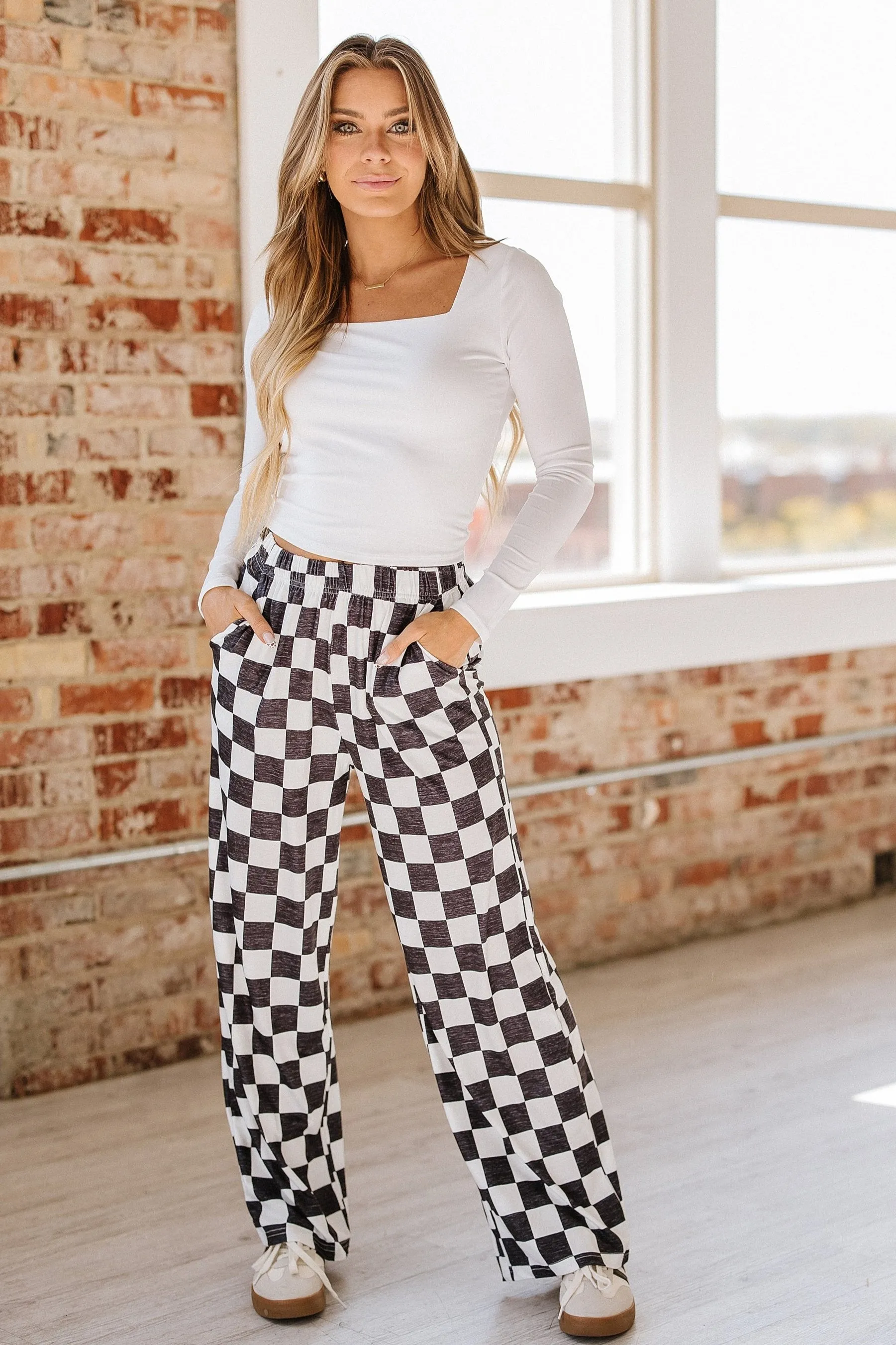 Bridger Checkered Wide Leg Pants | S-XL | PRE ORDER