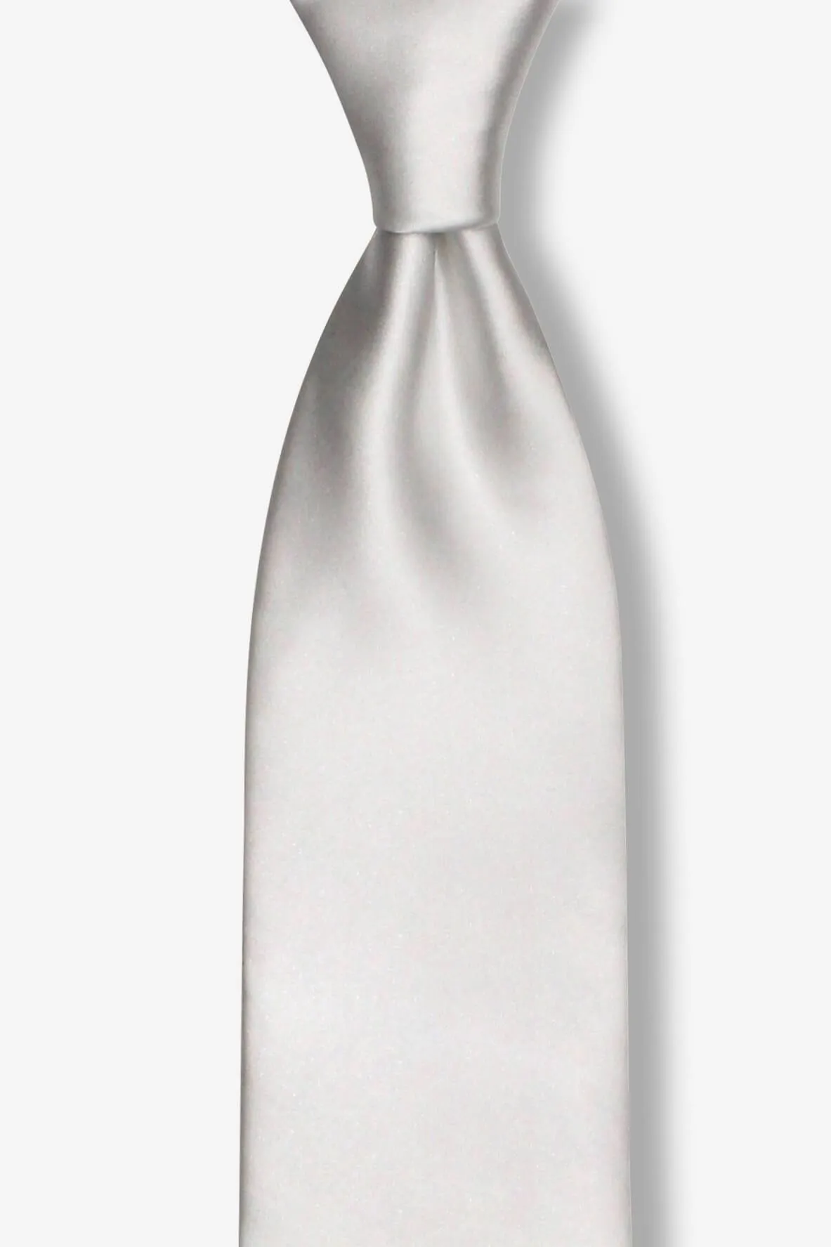 Bright Solid White Skinny Tie