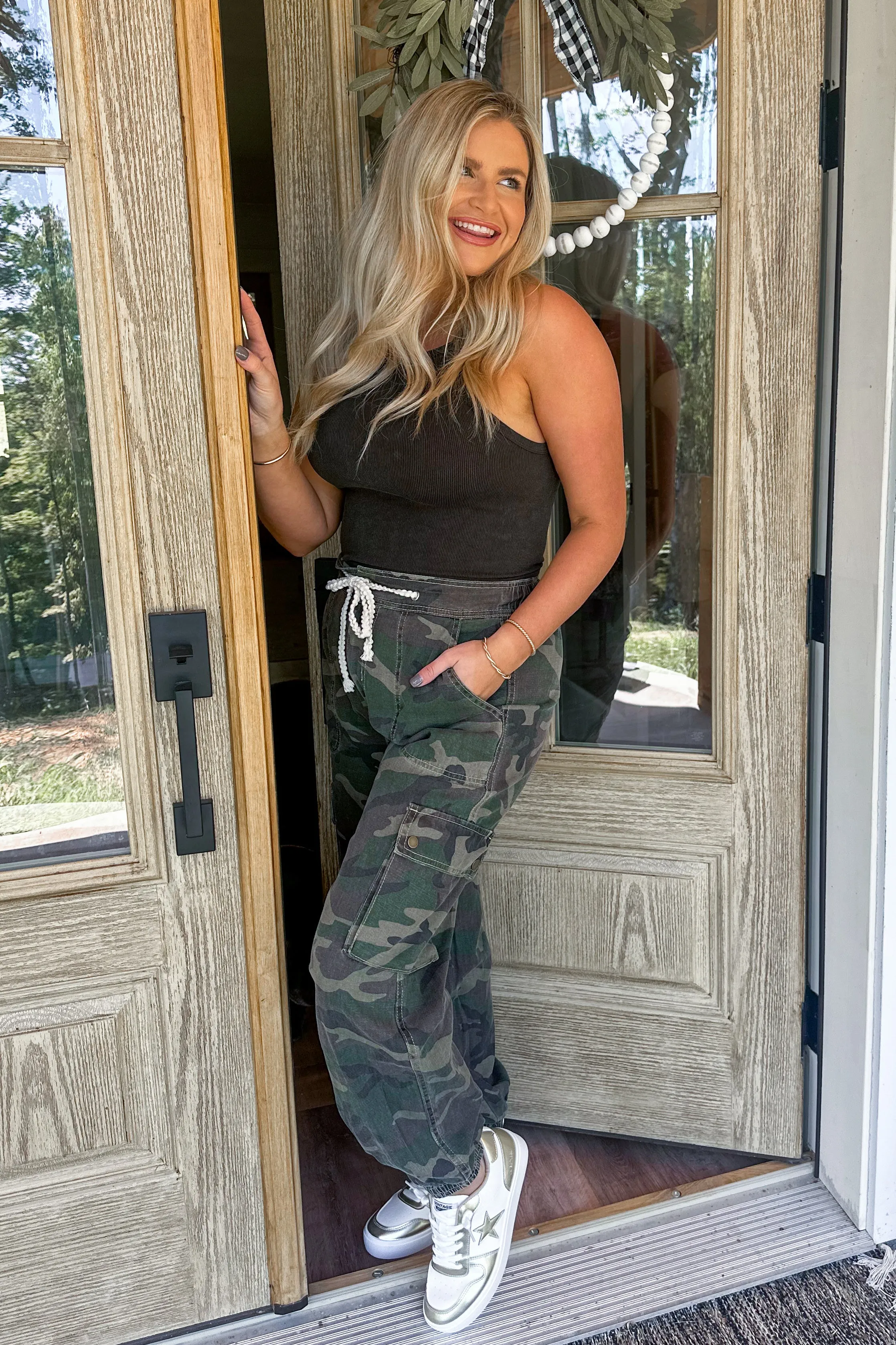 Camille Camo Twill Jogger Pant Bottoms