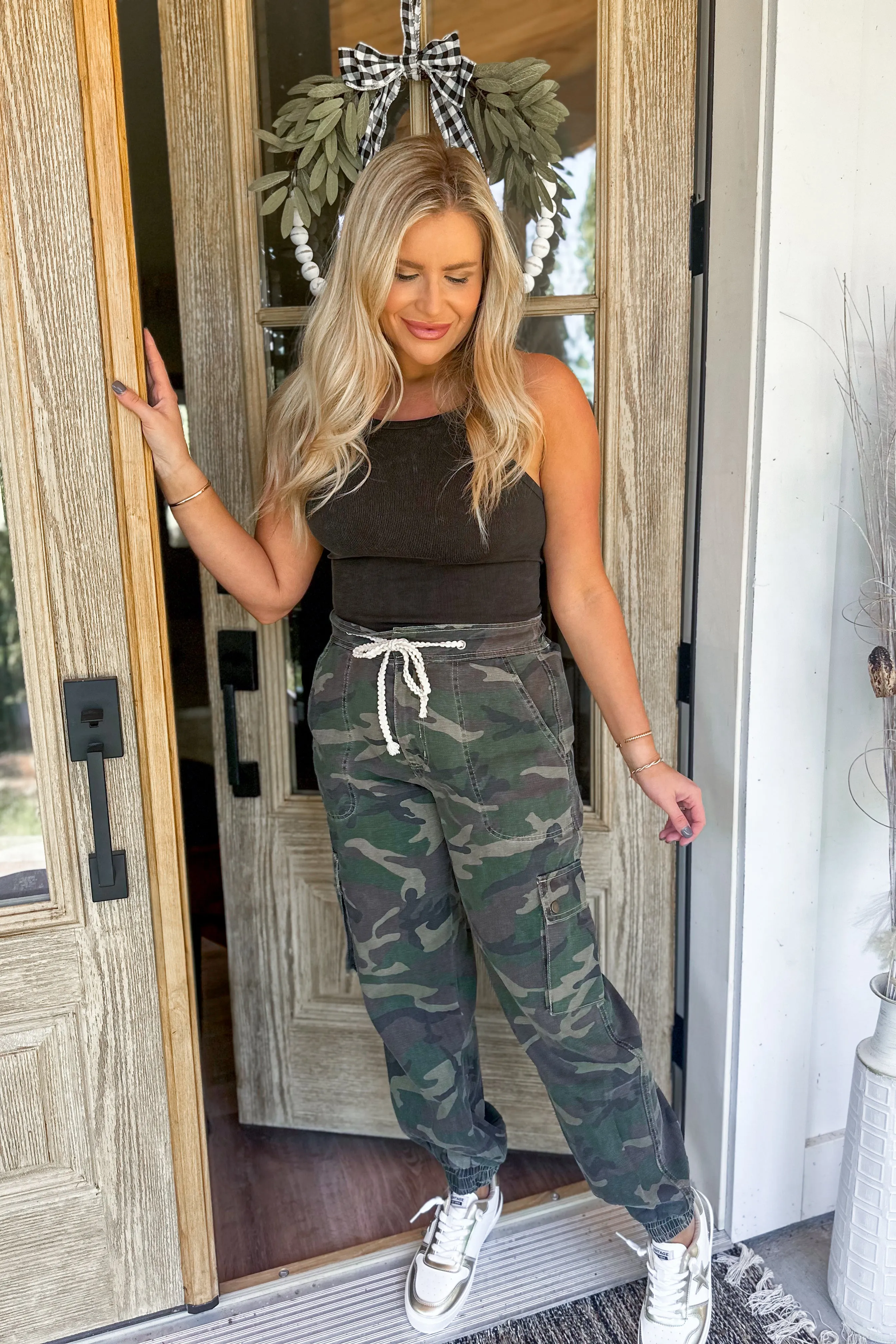 Camille Camo Twill Jogger Pant Bottoms