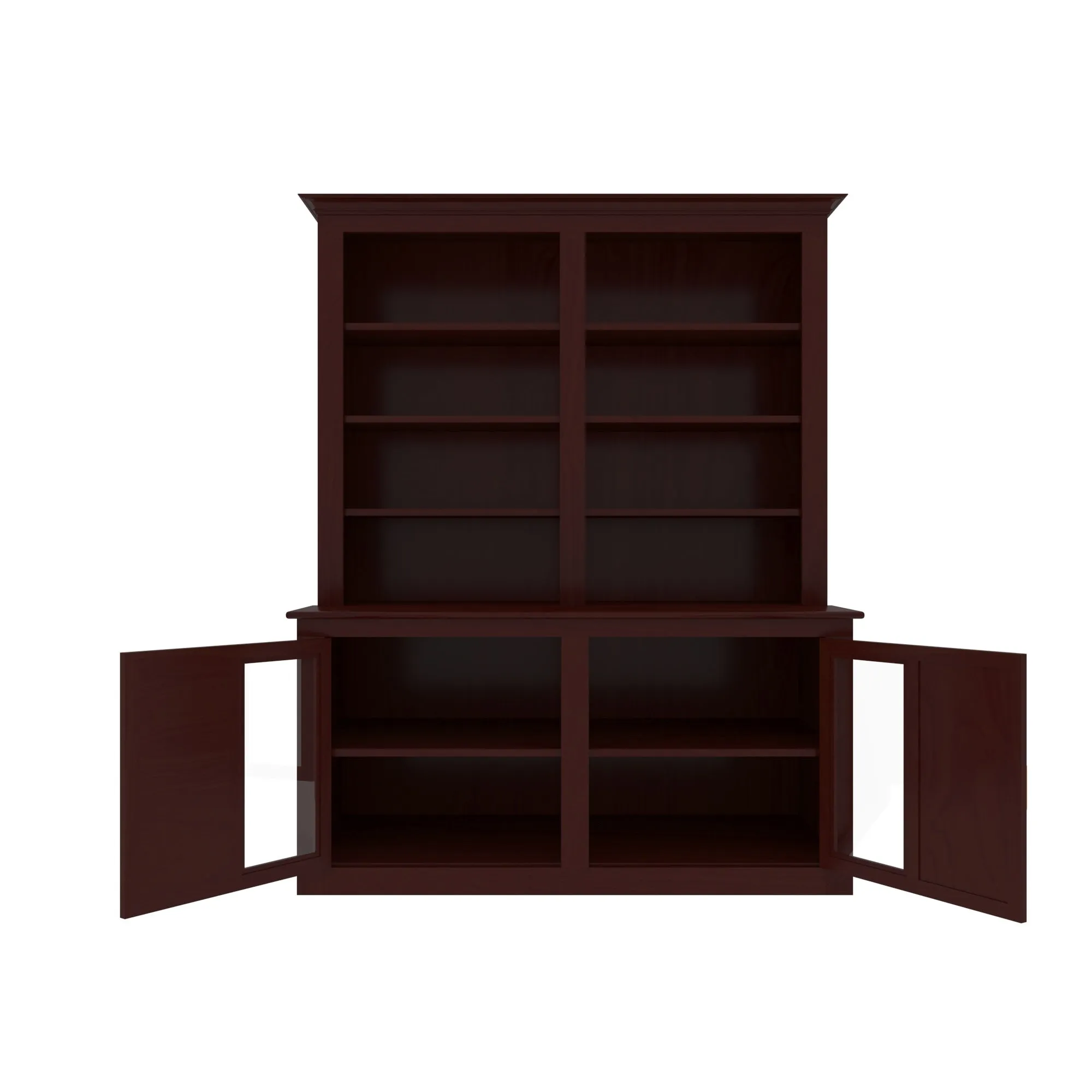 Classic Dark Antique Finished Multistorage Handmade Wooden Wardrobe