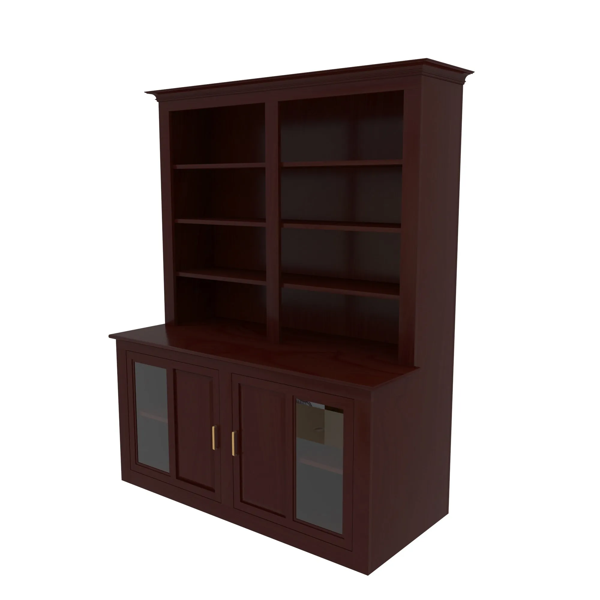 Classic Dark Antique Finished Multistorage Handmade Wooden Wardrobe