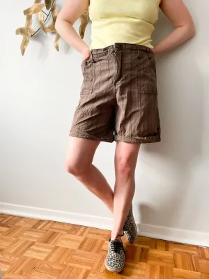 Denver Hayes Vintage Contemporary Fit Cotton Stretch Cargo Shorts - Size 18