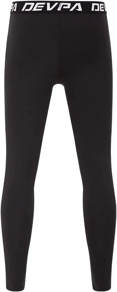 DEVOROPA Boys Leggings Quick Dry Youth Compression Pants Sports Tights Basketball Base Layer Husky/Slim/Regular/Boys