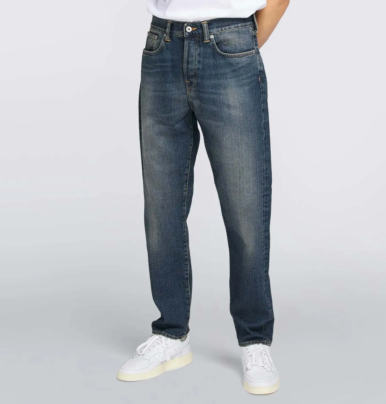 Edwin ED-45 Loose Tapered Jeans – Yoshiko Left Hand Denim – Blue Naoki Wash