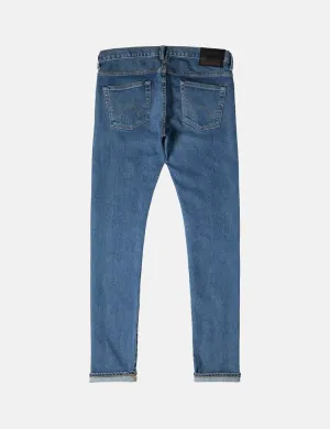 Edwin 'Made in Japan' Kaihara Selvage 12oz Jeans (Slim Tapered) - Blue Mid-Used