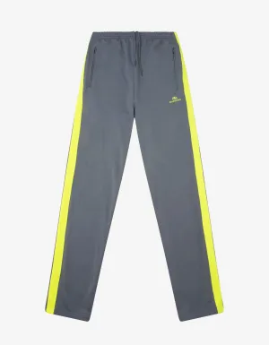 Grey Track Pants with Yellow Stripes -