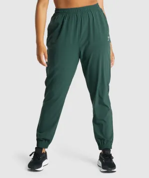 Gymshark Training Woven Joggers - Dark Green
