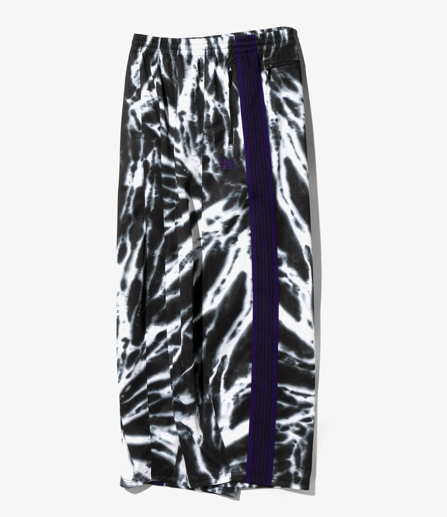 HD Track Pant – Black Tie Dye Smooth Polyester