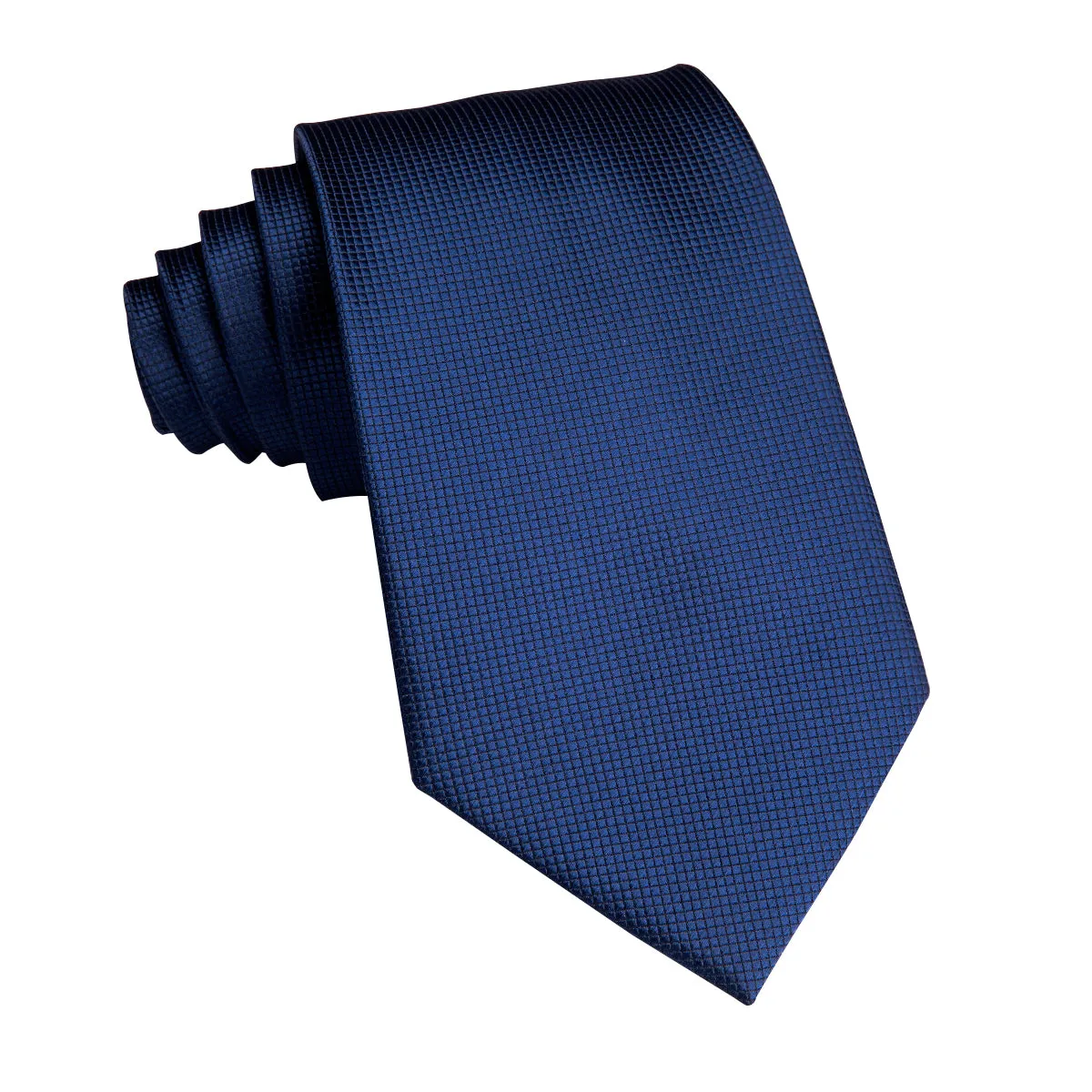 Hi-Tie Blue Plaid Children's Kids Boys Tie Pocket Square 6cm