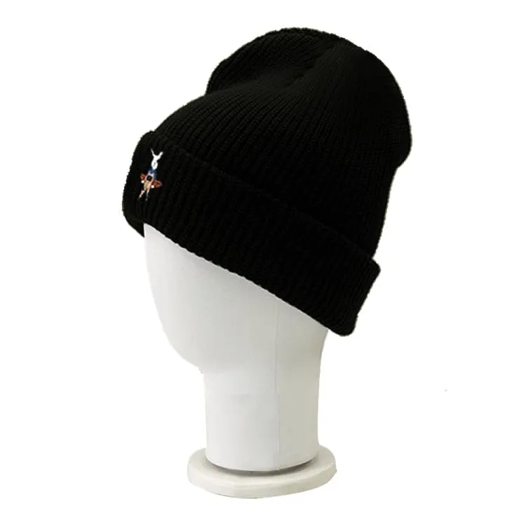 Keep White Rabbit Beanies-BLACK