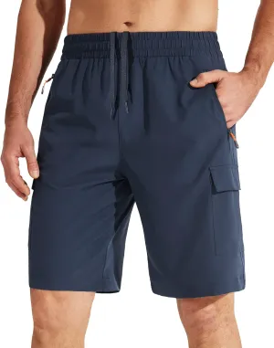 Libin Men's Hiking Cargo Shorts Lightweight Quick Dry Athletic Casual Shorts for Golf Outdoor Active Zipper Pockets