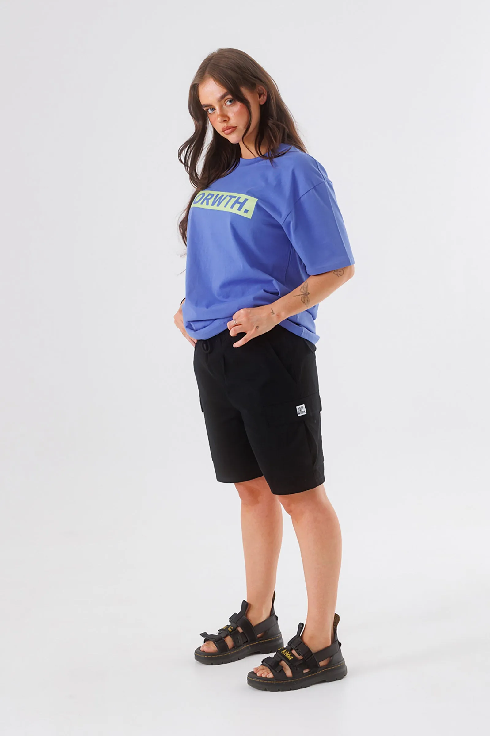 Logo Cargo Shorts Black