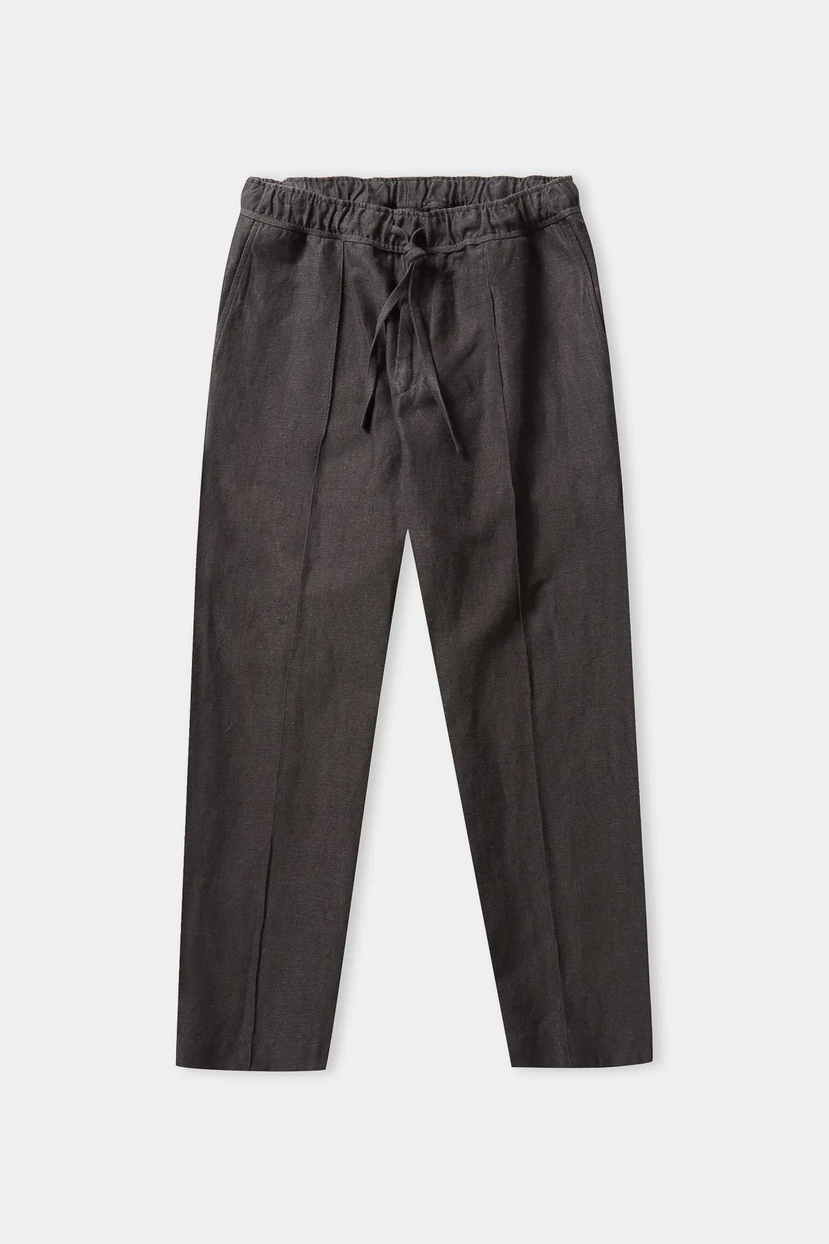 MAX trousers winter linen steel