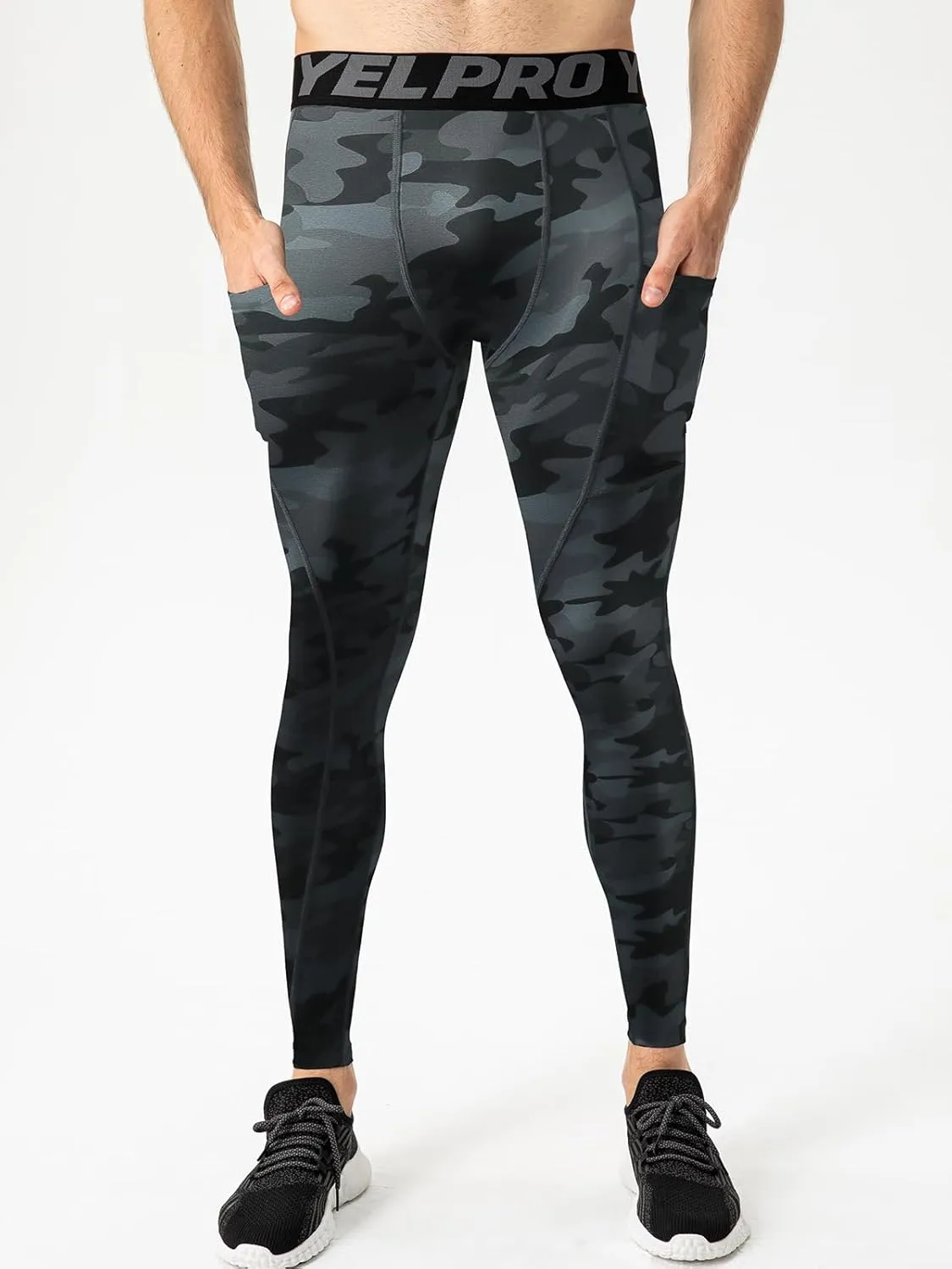 Men's Compression Pants Cool Dry Athletic Leggings Workout Running Tights Active Sports Baselayer Tights Men Yoga Pant
