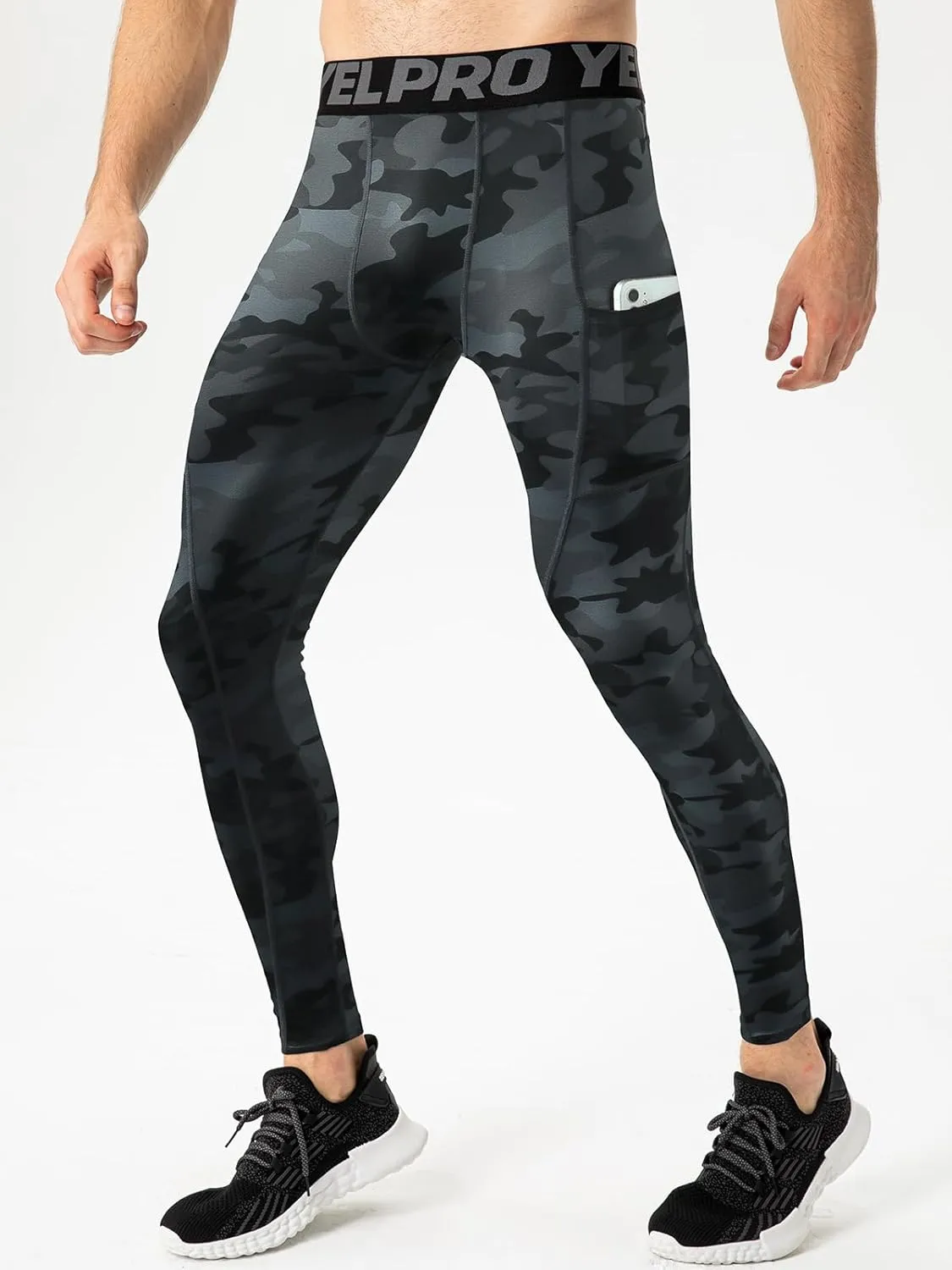 Men's Compression Pants Cool Dry Athletic Leggings Workout Running Tights Active Sports Baselayer Tights Men Yoga Pant