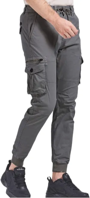 Men's Joggers Work Camo Chino Utility Combat Pants Trousers with Multi Pockets for Spring