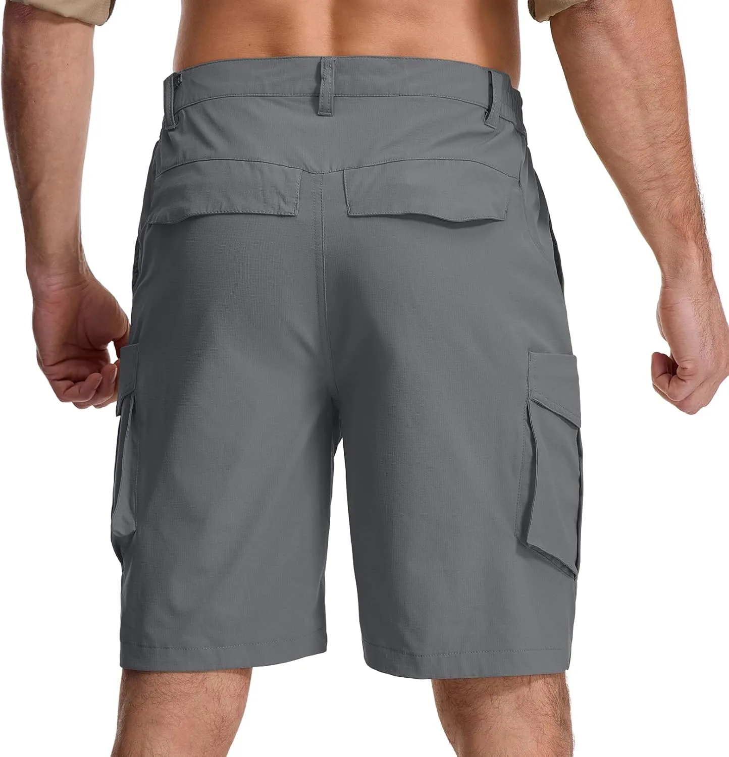 mixtiq Mens Hiking Cargo Shorts Lightweight Quick Dry Water Resistant for Golf Fishing Summer Travel Casual with 9 Pockets