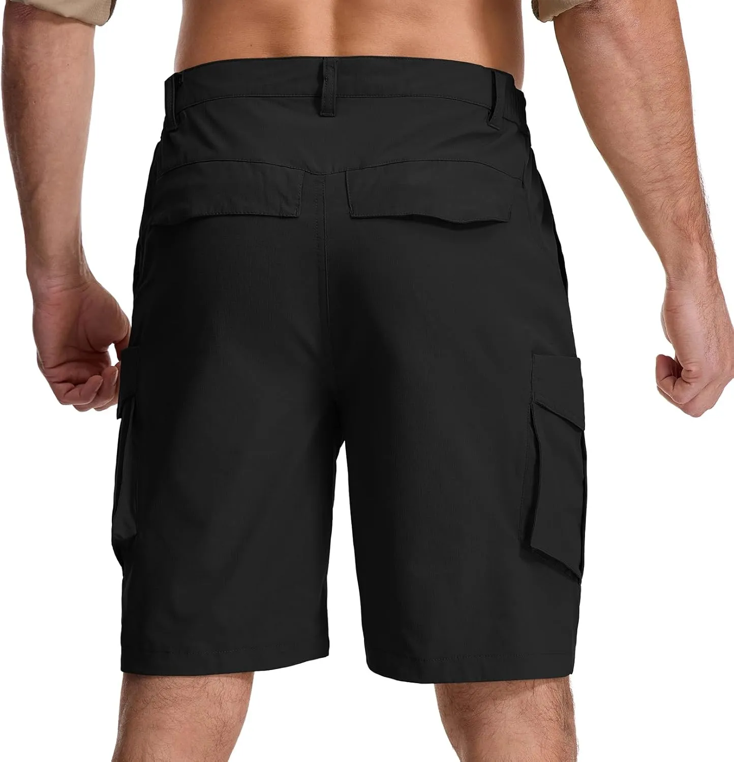 mixtiq Mens Hiking Cargo Shorts Lightweight Quick Dry Water Resistant for Golf Fishing Summer Travel Casual with 9 Pockets