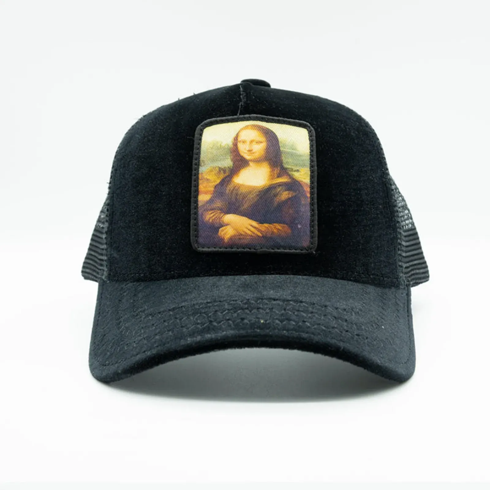 Monalisa Velvet Trucker Hat (Black) - GS1003