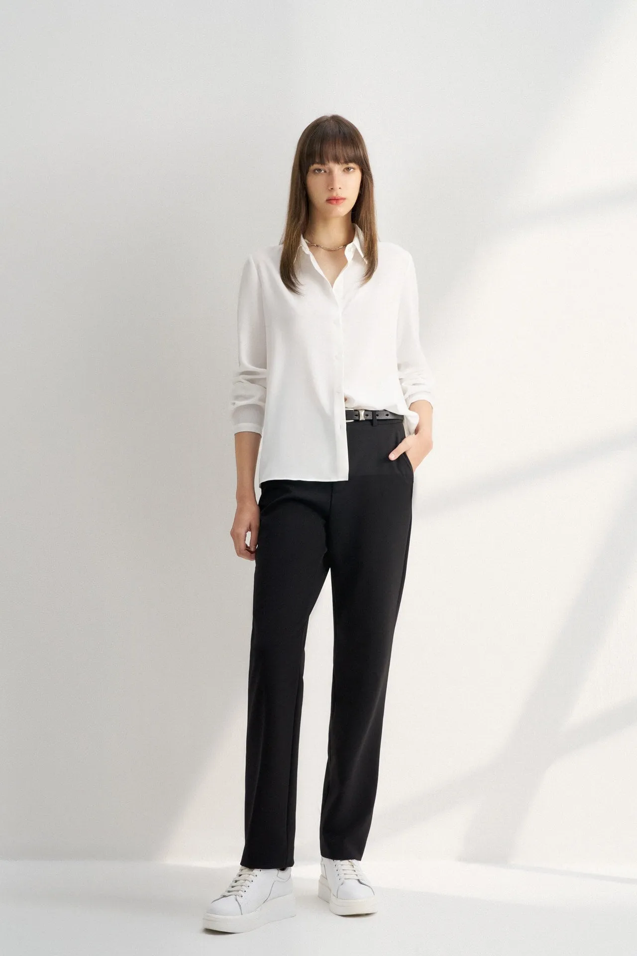 Multiway Sretch Regular Straight Leg Pants