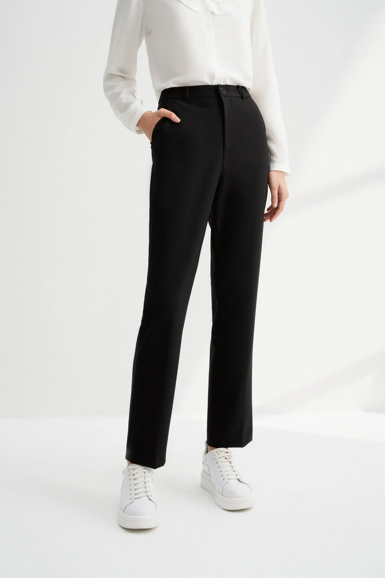 Multiway Sretch Regular Straight Leg Pants