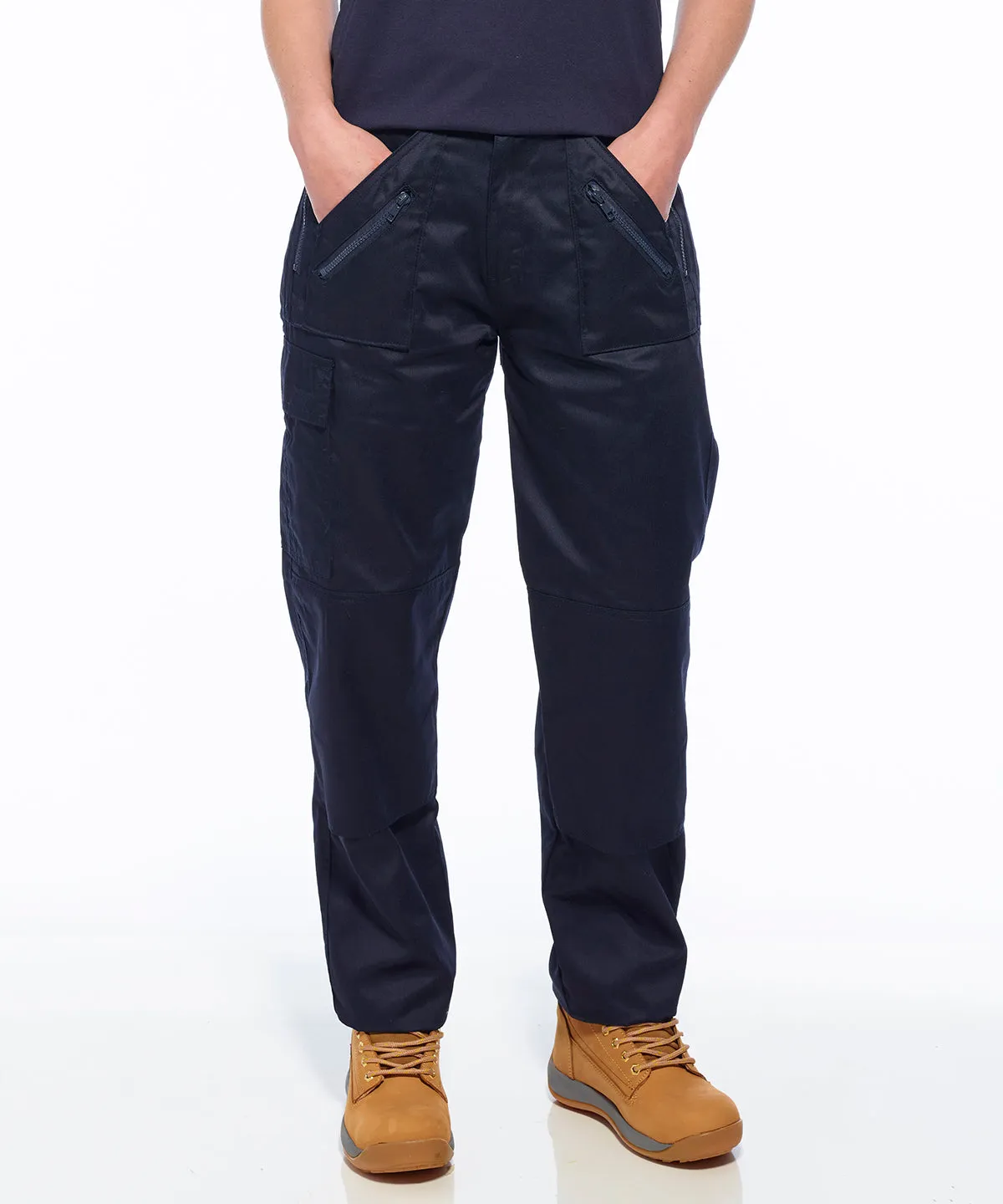 Navy - Women's action trousers (S687) regular fit