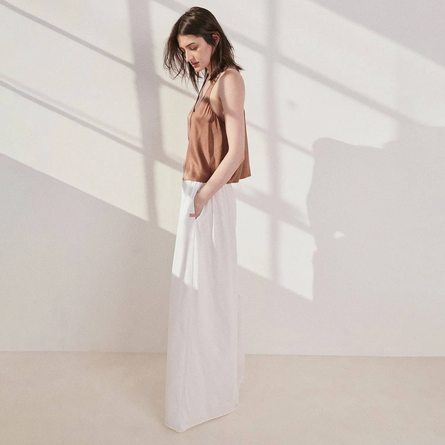 Organic Pima Wide Leg Pant