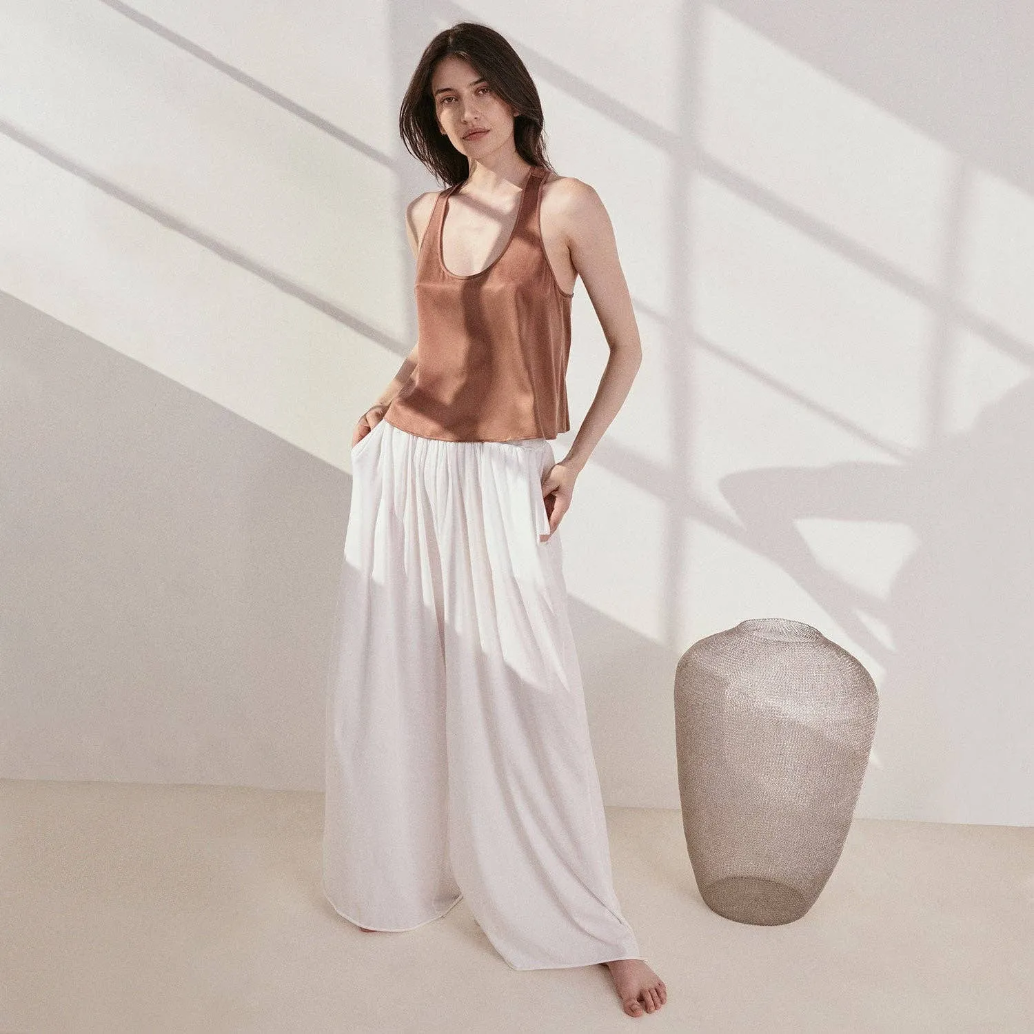 Organic Pima Wide Leg Pant