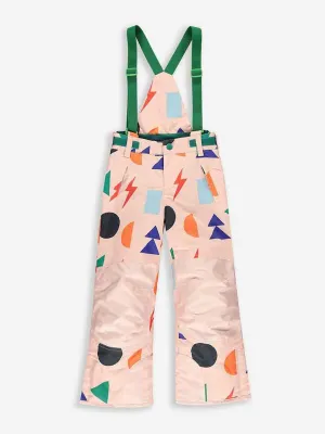Peach blizzard ski salopettes