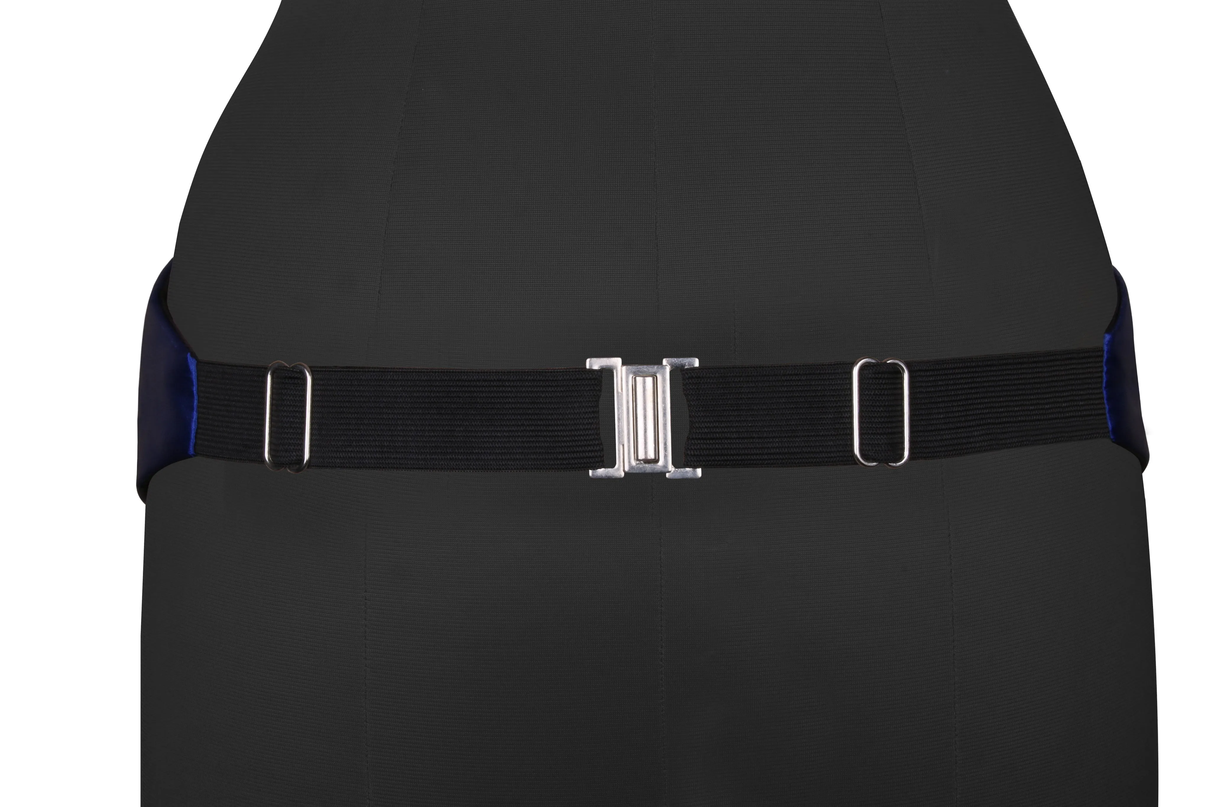 Peluche Bold Blue Cummerbund & Bow Tie Set