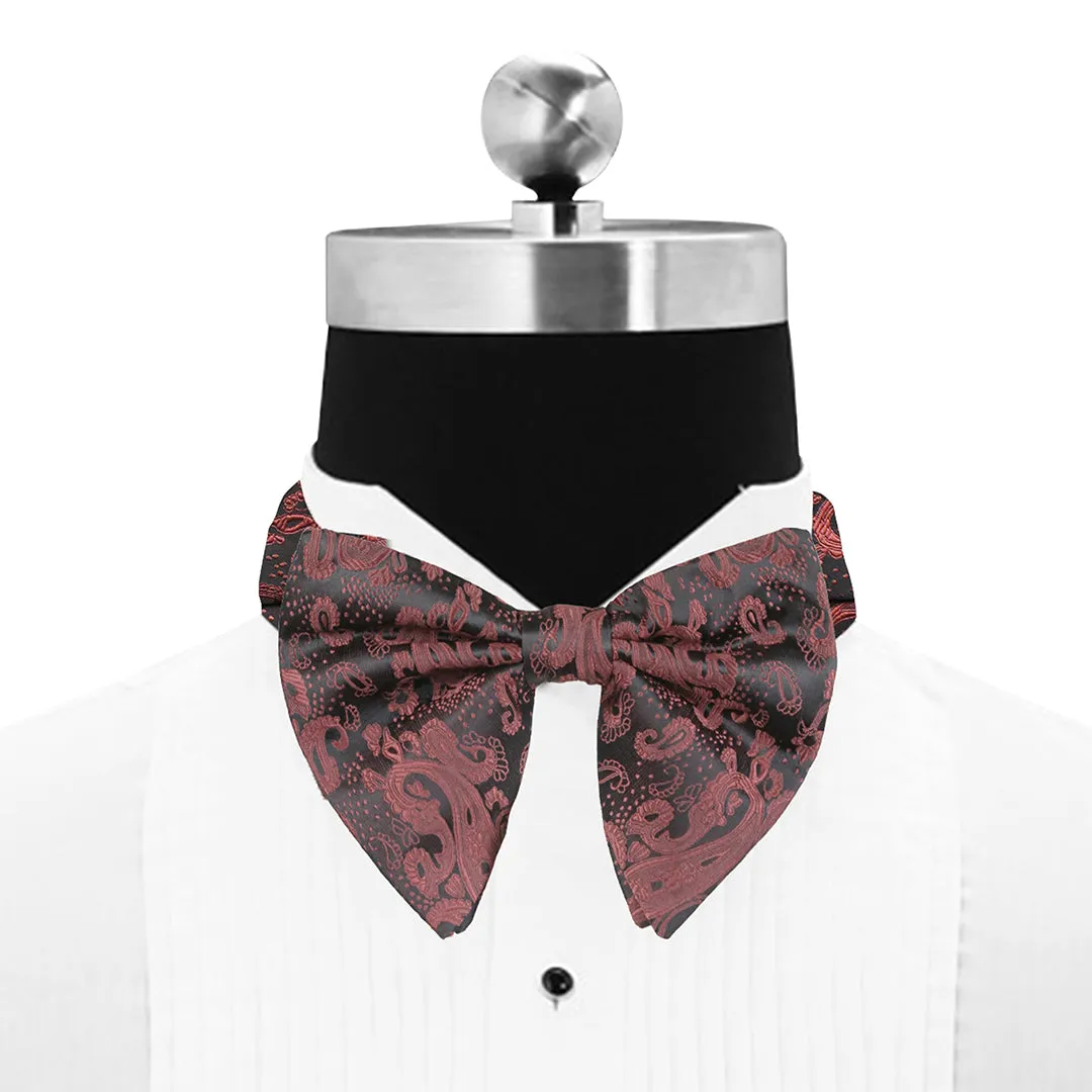 Peluche Fine Elegance Black Cummerbund, Bow Tie & Pocket Square Set