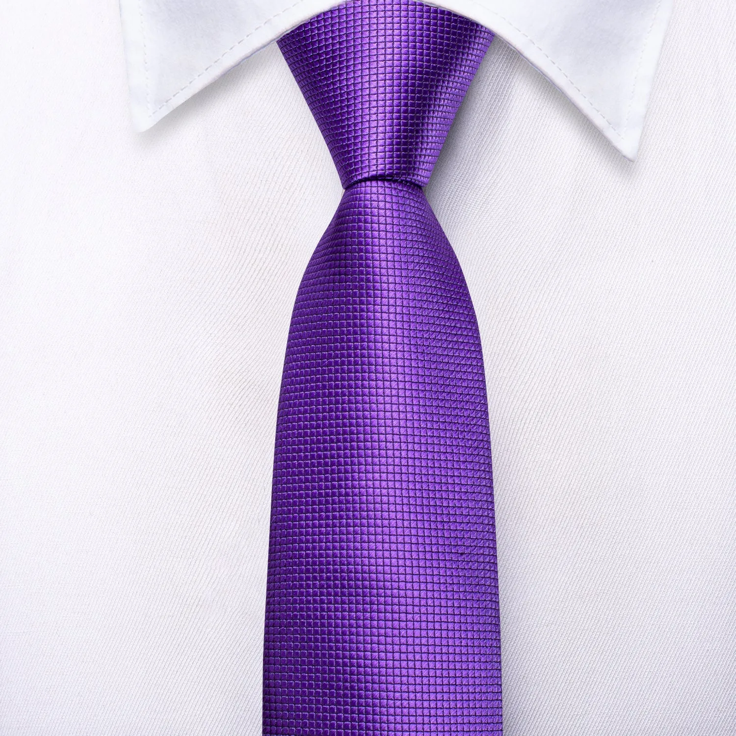 Purple Solid Children's Kids Boys Tie Pocket Square 6cm