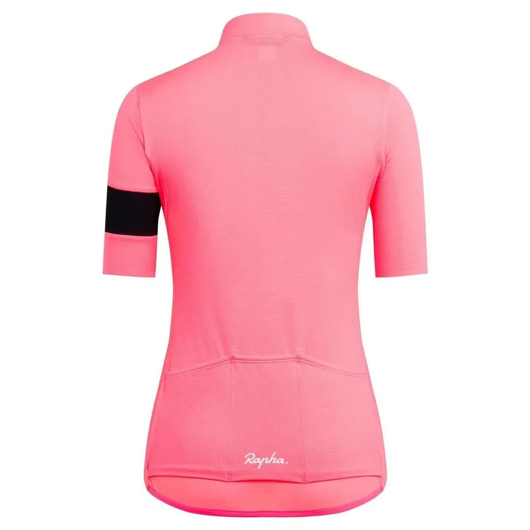 RAPHA Classic Flyweight Women Jersey  - HVS Pink