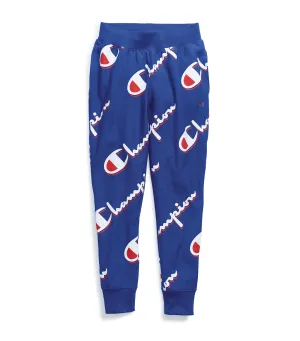 Reverse Weave Jogger-All Over Print Dropshadow Script Surf The Web