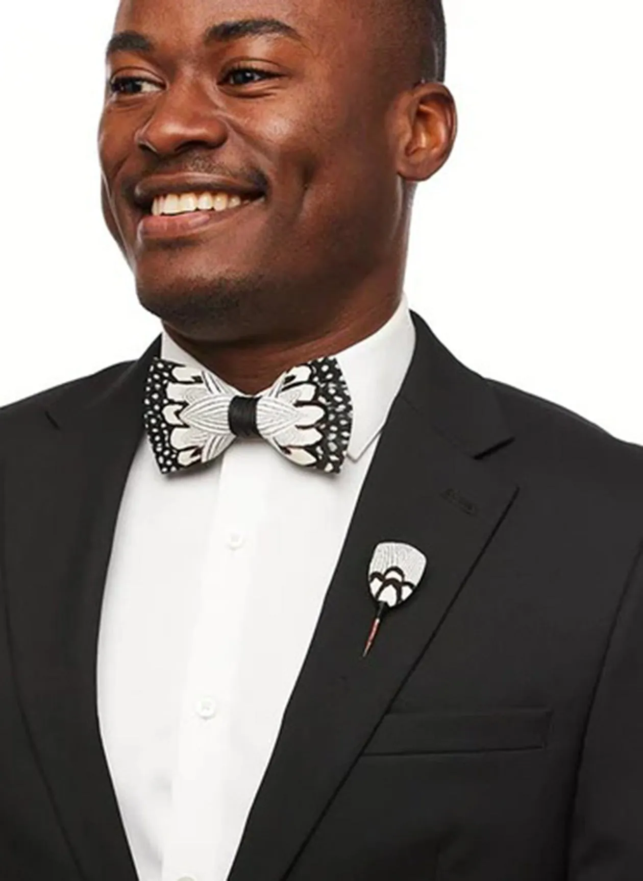 RIVER WIND FEATHER BOW TIE