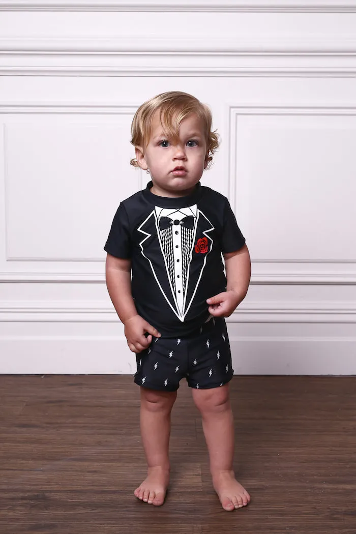 Rock Your Baby Tuxedo Rashie