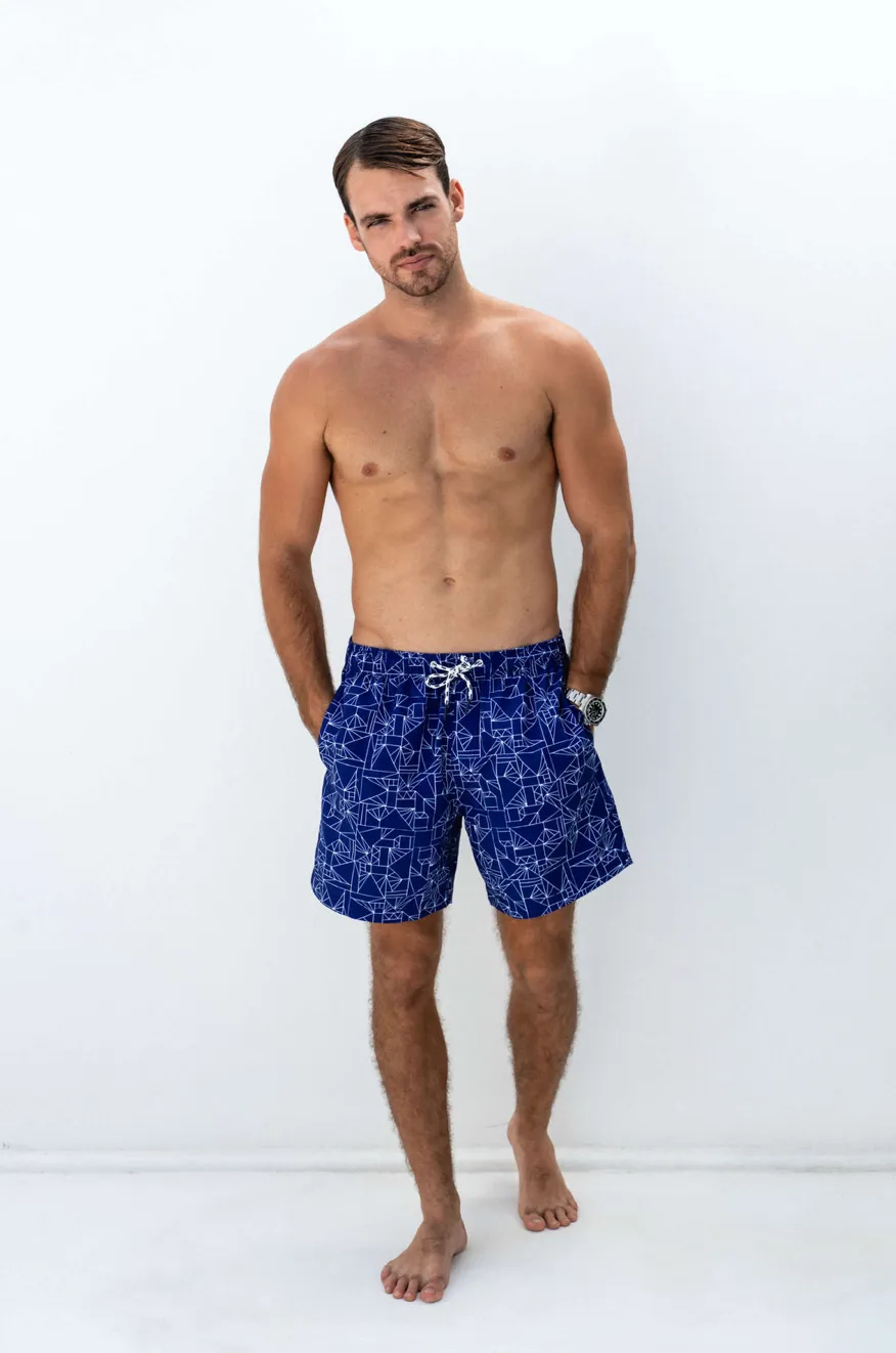 Shore Club Swim Shorts Capri Geo