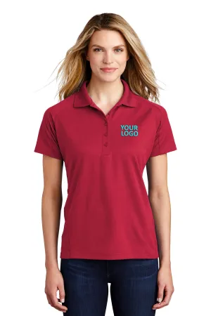 Sport-Tek Ladies Dri-Mesh Customized Pro Polos, Engine Red
