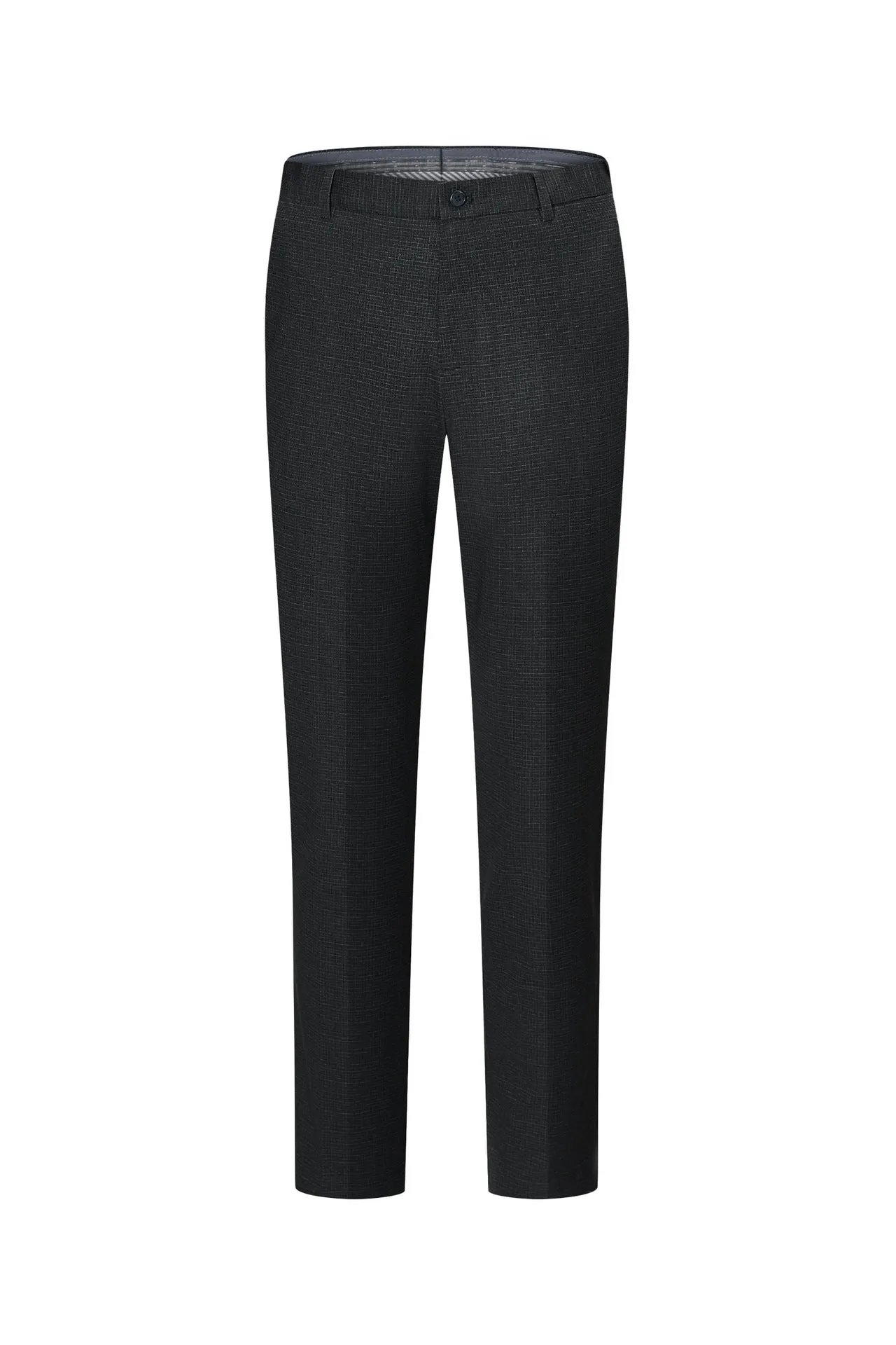Ultra Soft Multi-Way Stretch Pattern Formal Pants in Elastic Smart Fit